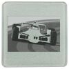 Square DyeTrans Glass Coaster, with White Sublimation Backing, 3.93" x 3.93" x .16". Tempered Textu Thumbnail