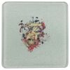Square DyeTrans Glass Coaster, with White Sublimation Backing, 3.93" x 3.93" x .16". Tempered Textu Thumbnail