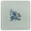 Square DyeTrans Glass Coaster, with White Sublimation Backing, 3.93" x 3.93" x .16". Tempered Textu Thumbnail