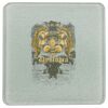 Square DyeTrans Glass Coaster, with White Sublimation Backing, 3.93" x 3.93" x .16". Tempered Textu Thumbnail