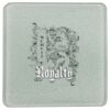 Square DyeTrans Glass Coaster, with White Sublimation Backing, 3.93" x 3.93" x .16". Tempered Textu Thumbnail