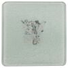 Square DyeTrans Glass Coaster, with White Sublimation Backing, 3.93" x 3.93" x .16". Tempered Textu Thumbnail