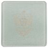 Square DyeTrans Glass Coaster, with White Sublimation Backing, 3.93" x 3.93" x .16". Tempered Textu Thumbnail