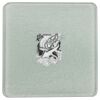 Square DyeTrans Glass Coaster, with White Sublimation Backing, 3.93" x 3.93" x .16". Tempered Textu Thumbnail