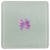 Square DyeTrans Glass Coaster, with White Sublimation Backing, 3.93" x 3.93" x .16". Tempered Textu Thumbnail