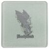 Square DyeTrans Glass Coaster, with White Sublimation Backing, 3.93" x 3.93" x .16". Tempered Textu Thumbnail