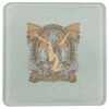Square DyeTrans Glass Coaster, with White Sublimation Backing, 3.93" x 3.93" x .16". Tempered Textu Thumbnail